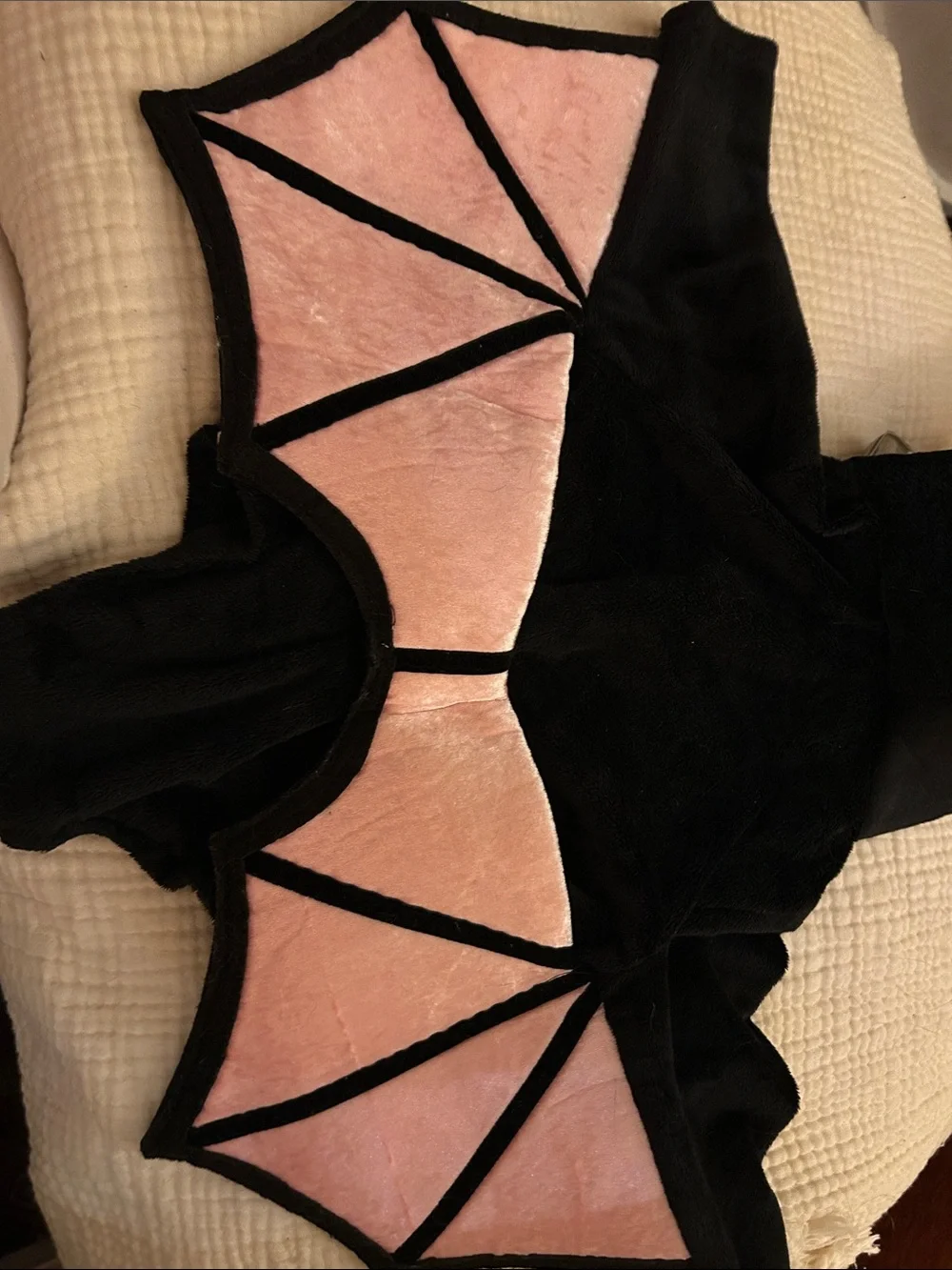 Baby’s Black and Pink Bat Costume Hoodie